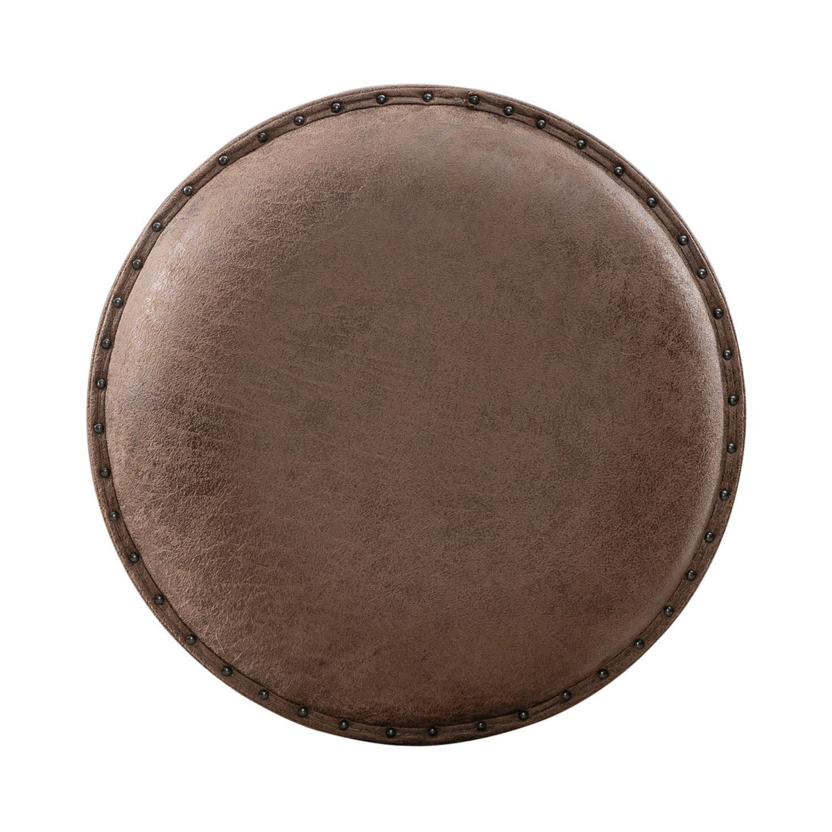 Paradise Valley - Upholstered Console Stool - Saddle Brown