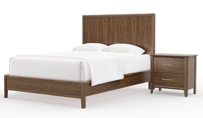 Nordhaven - King Panel Headboard - Nordic Walnut