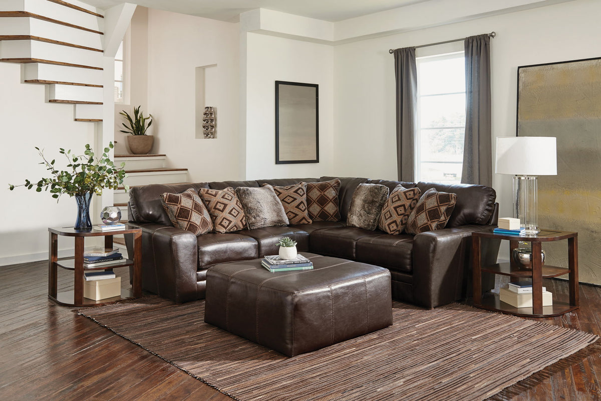 Denali - Italian Leather Match Sectional