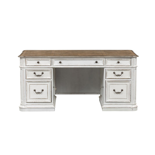 Magnolia Manor - Jr Executive Desk Top - Antique White