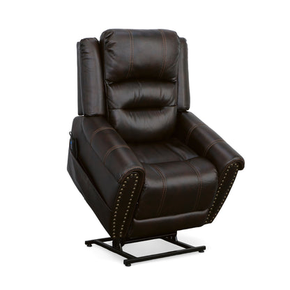 Oscar - Power Lift Recliner With Right-Hand Control & Power Headrest - Molasses