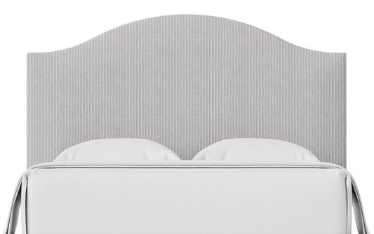 Choices - Emily Queen Upholstered Headboard - Gray Stripe