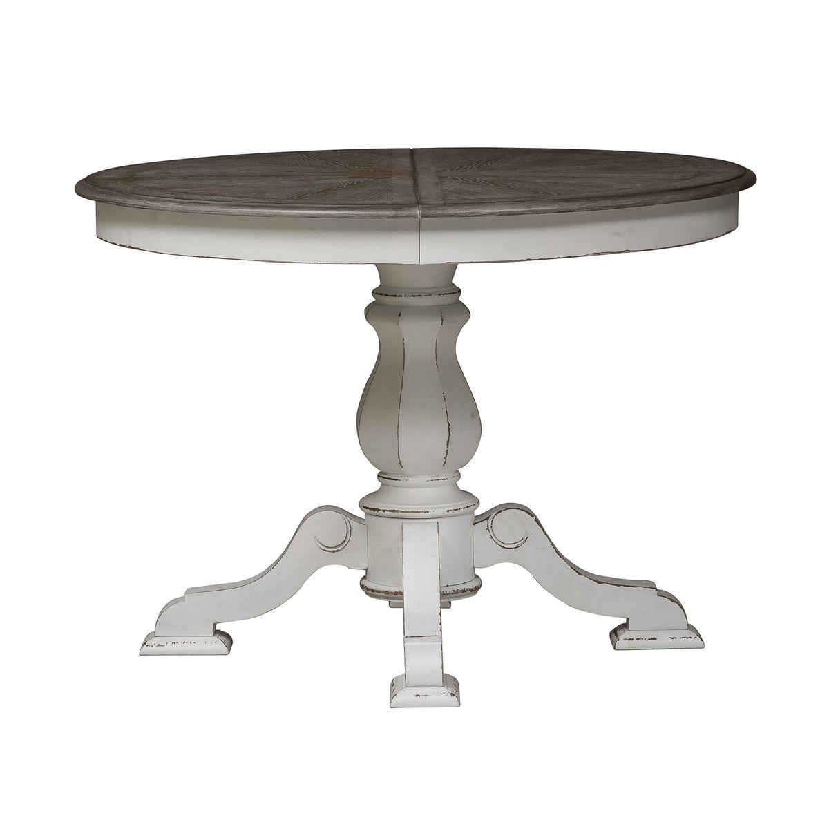 Magnolia Manor - Pedestal Table Top - Antique White