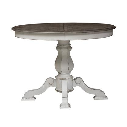 Magnolia Manor - Pedestal Table Top - Antique White