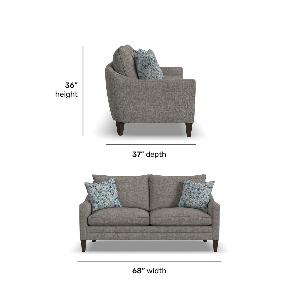 Eleanora - Loveseat With Legs