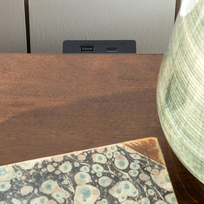 Lake House - Two Tone Open Nightstand - Pinecone And Dried Tobacco