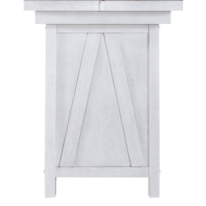 Lindsey Farm - Kitchen Island Base - Weathered White & Sandstone