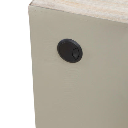 Terrace - 4 Door Accent Cabinet - Gravel