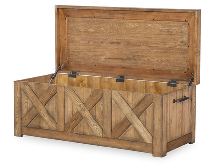 Vintage Market - Captains Truck Cocktail Table - Barnwood Oak