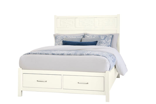 Tide & Timber - King Storage Footboard - Soft White Maple