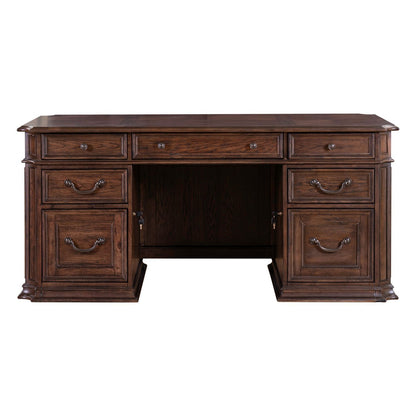 Provence Park - Jr Executive Desk Base - Chateau Brown
