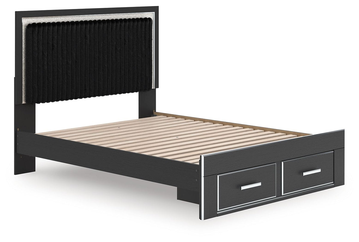 Zuraleus - Upholstered Panel Platform Storage Bed