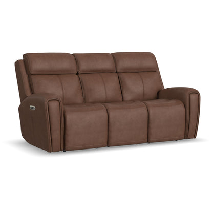 Warren - Power Reclining Sofa With Console, Power Headrest & Lumbar