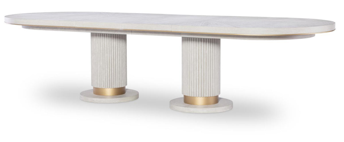 Miramar - Complete Oval Dining Table - Oyster