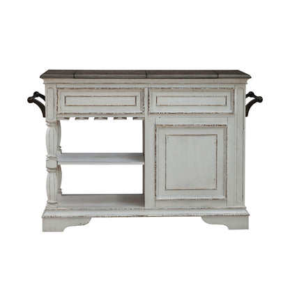 Magnolia Manor - Bar Cart - Antique White