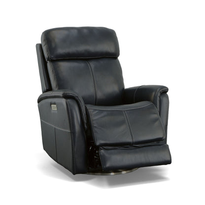 View - Power Swivel Recliner With Power Headrest