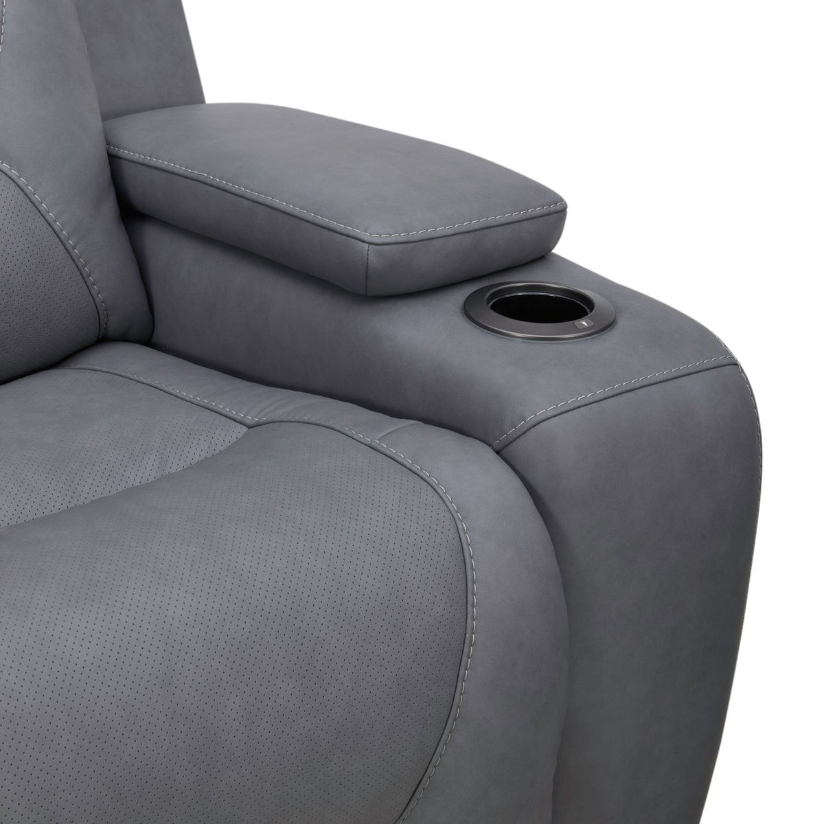 Chapman - Loveseat With Console P2 & ZG - Aline Blue Gray