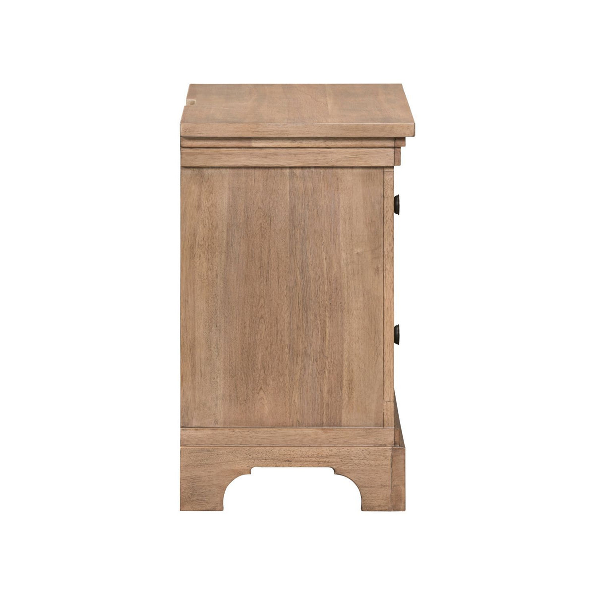 Haven Hills - Nightstand With Charging Station - Camel Beige