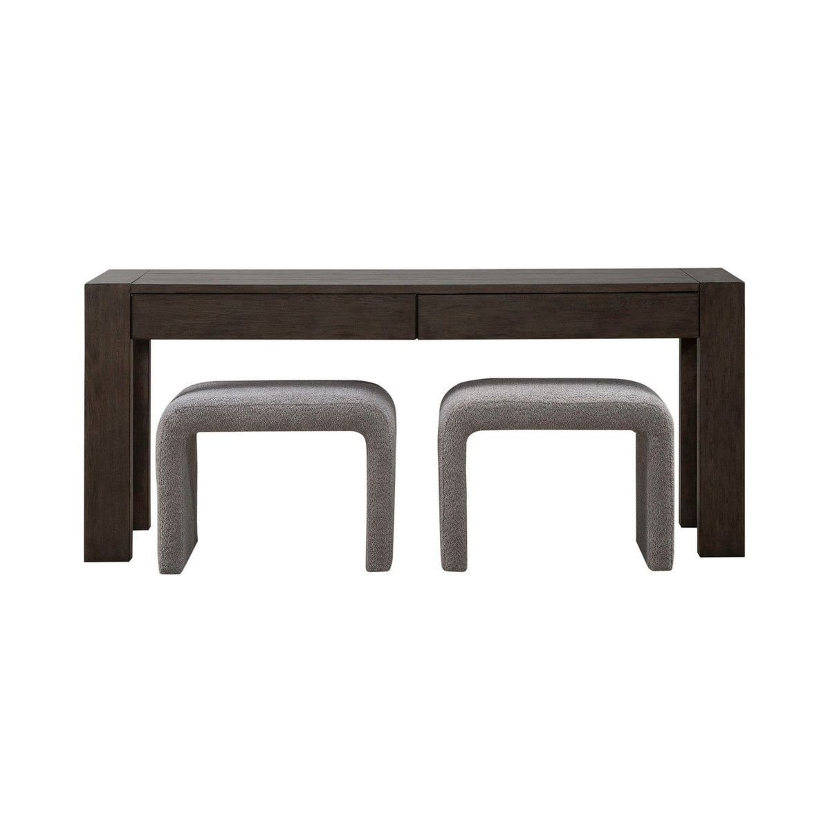 Cascade Falls - 3 Piece Set - Satin Espresso / Gray