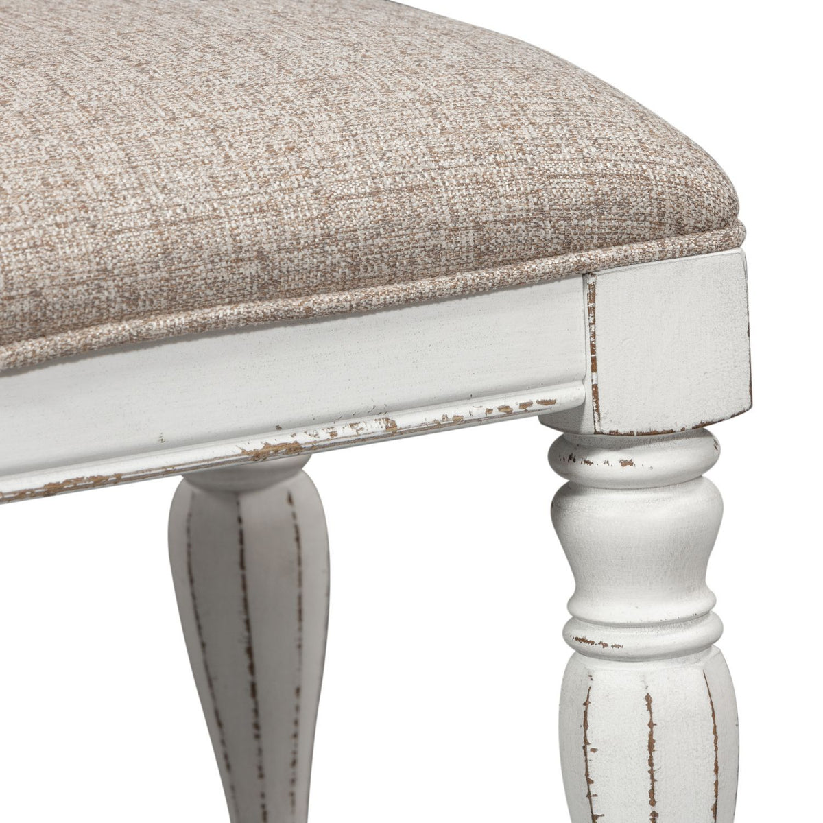 Magnolia Manor - Accent Bench - Antique White