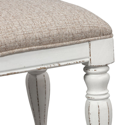 Magnolia Manor - Accent Bench - Antique White