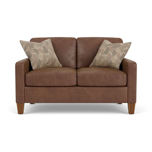 Moxy - Fabric Loveseat With Straight Track Arms