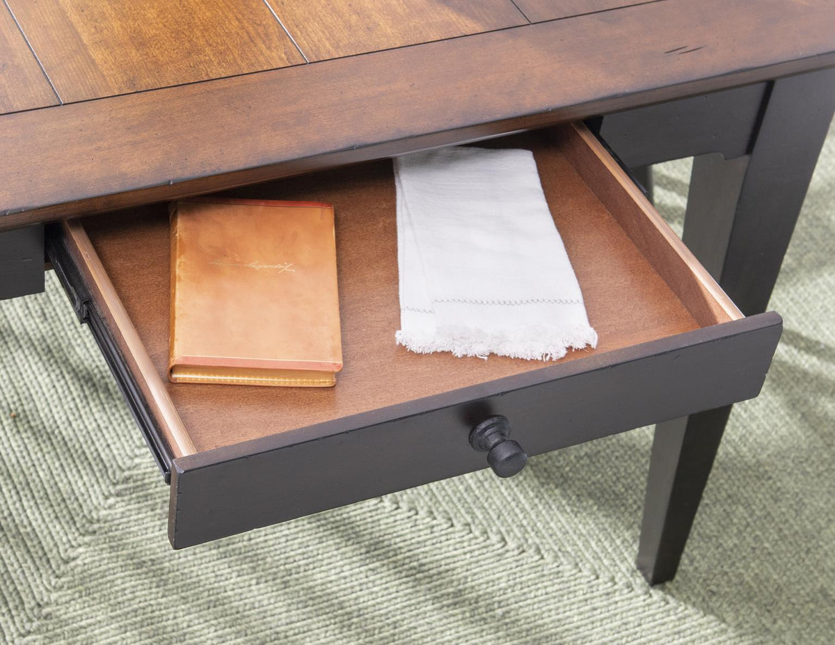 Fenmore - Leg Dining Table - Mocha And Distressed Cherry