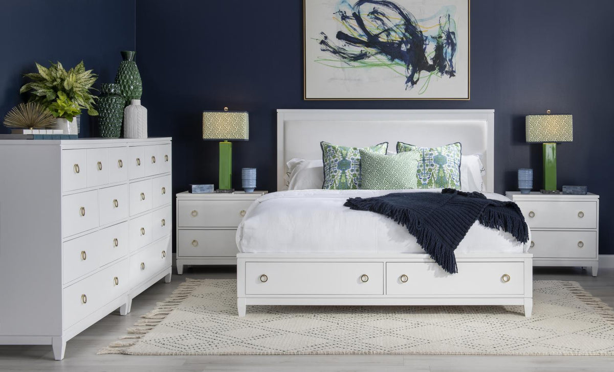 Summerland - King Storage Rails - White