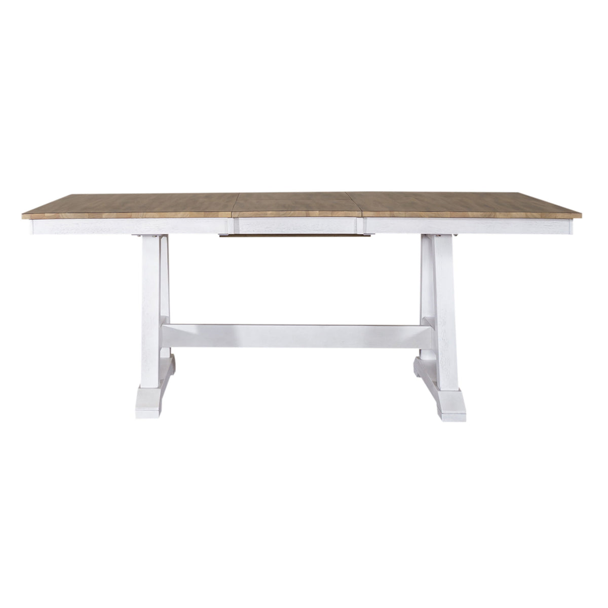 Lindsey Farm - Trestle Table Top - Weathered White & Sandstone