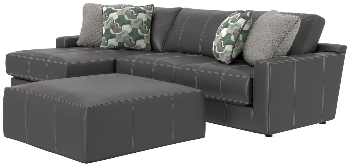 Minori - Italian Leather Sofa / Chaise And Cocktail Ottoman