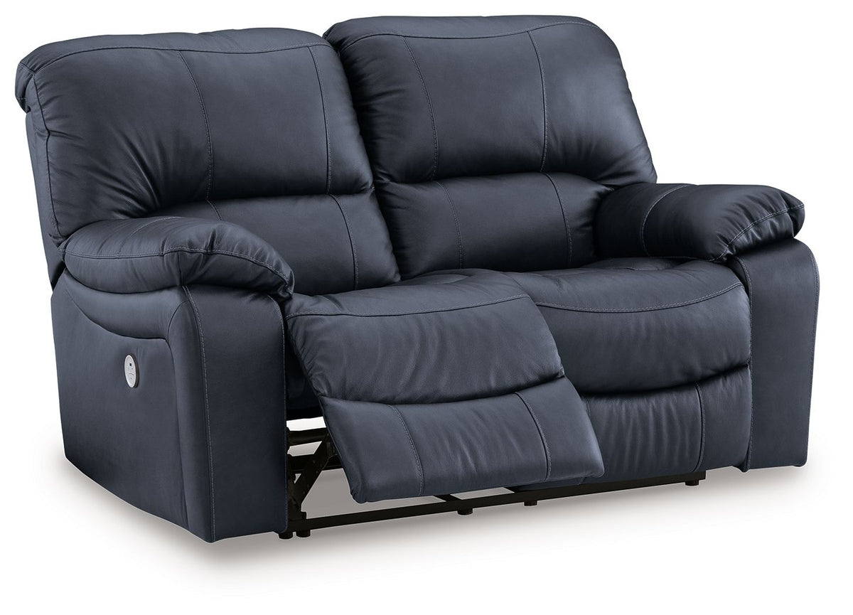 Leesworth - Power Reclining Loveseat - Ocean