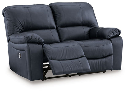 Leesworth - Power Reclining Loveseat - Ocean