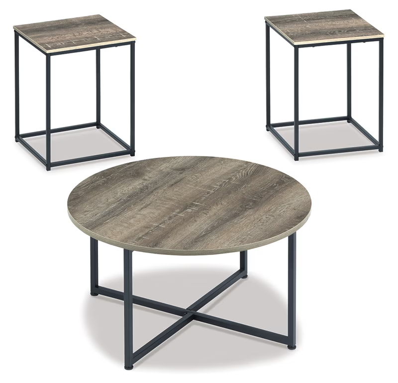 Wadeworth - Occasional Table Set (Set of 3) - Brown / Beige