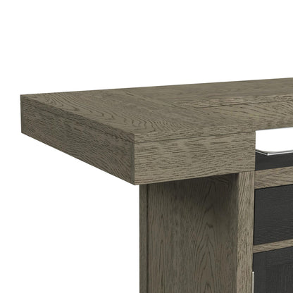 Jemma - Bar Table With Light - Gray And Dark Espresso