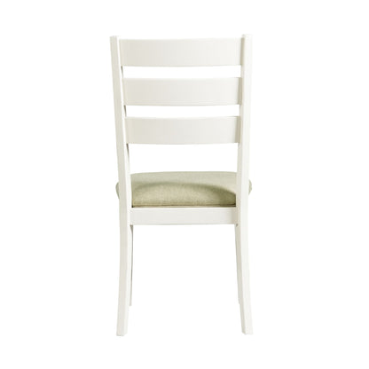Park Creek - Ladder Back Side Chair (Set of 2) - Cottage White Finish