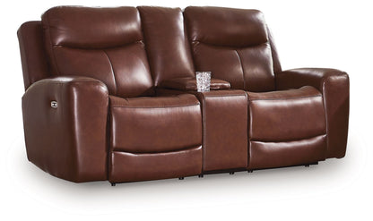 Bexhurst - 2 Pc. - Power Reclining Sofa And Loveseat - Mahogany