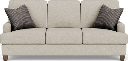 Moxy - Fabric Sofa, T-Shaped Seat Cushion, Straight Track Arms