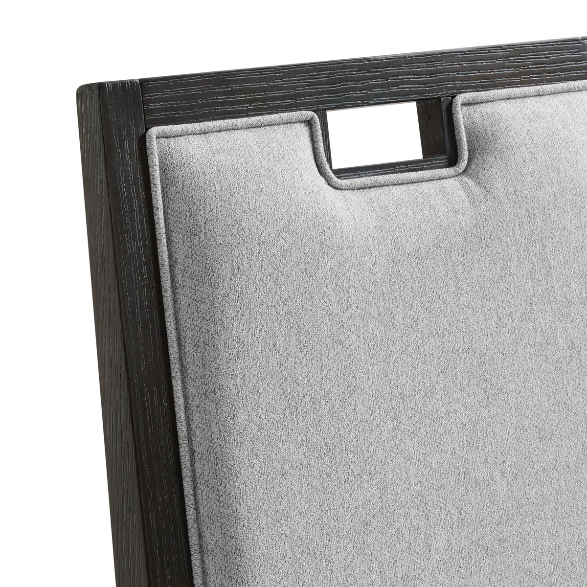 Elodie - Fabric Counter Chair (Set of 2) - Charcoal / Gray