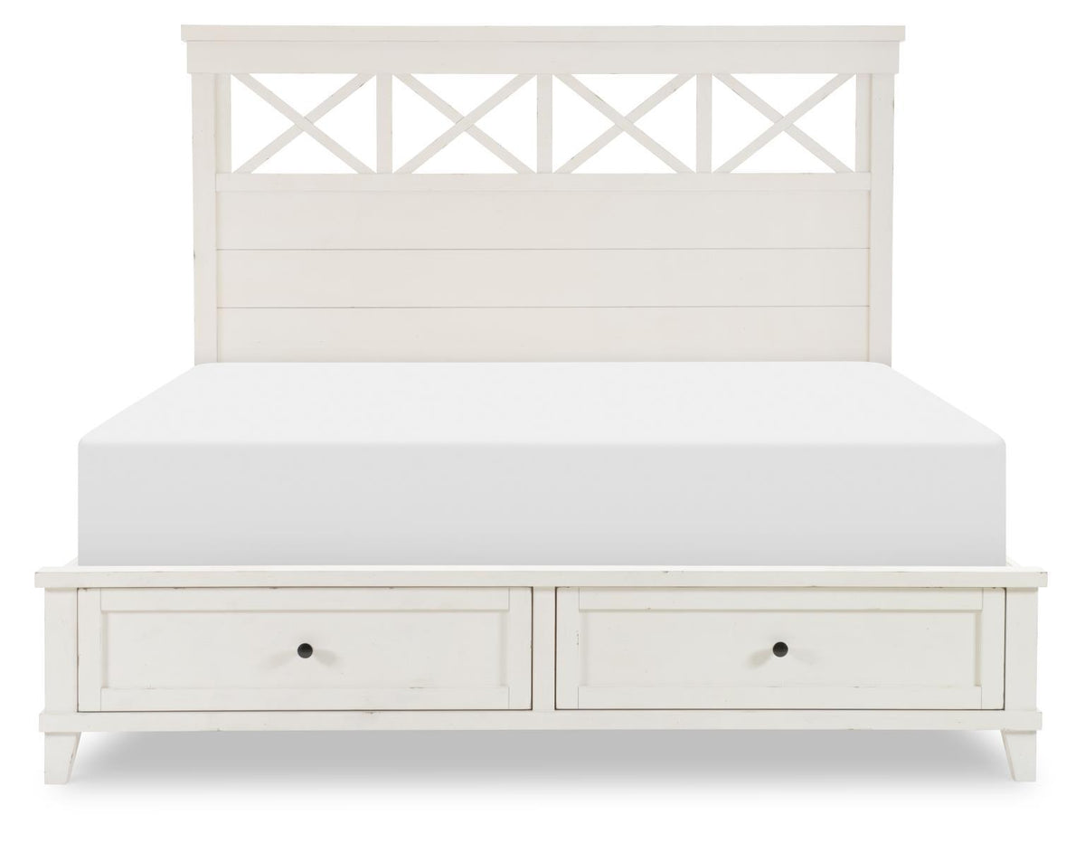 XXX's And OOO's - Complete Panel Bed With Storage Footboard