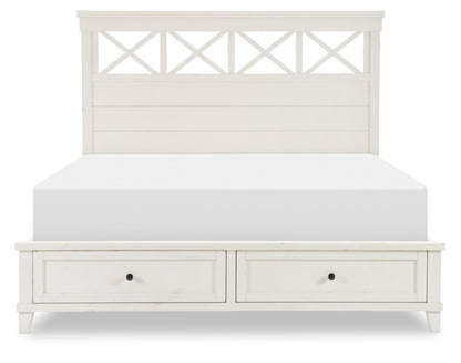 XXX's And OOO's - Complete Panel Bed With Storage Footboard