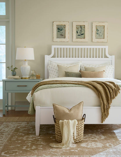 Pure Maple - King Garden Headboard - Cottage White