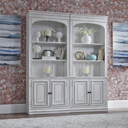 Magnolia Manor - Bunching Bookcase - Antique White