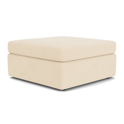 Sky - Fabric Stationary Square Cocktail Ottoman
