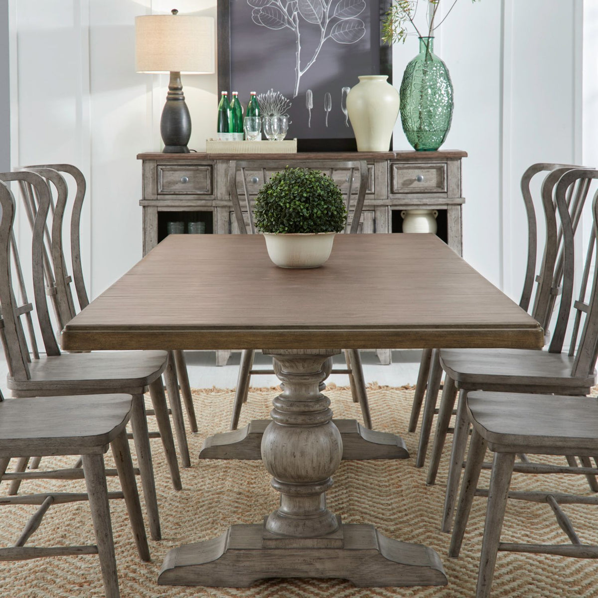 River Place - Trestle Table Set