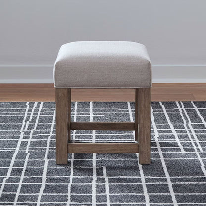 Corso - Upholstered Console Stool - Natural & Concrete