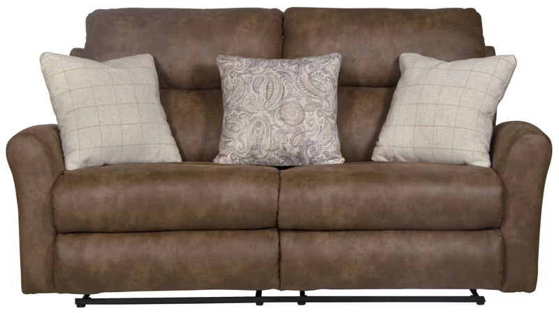 Justine - Lay Flat Reclining Loveseat - Burlap