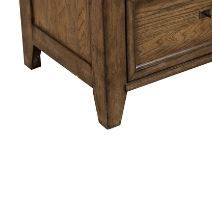 Carolina Park - 5 Drawer Chest - Amber Brown