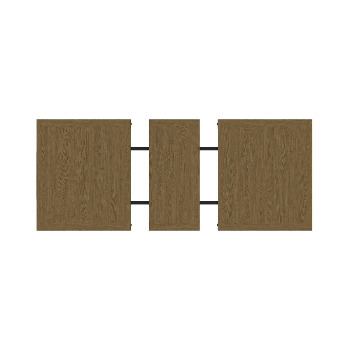 Heritage - Rectangular Dining Table With 18" Leaf - Oak Brown And Black