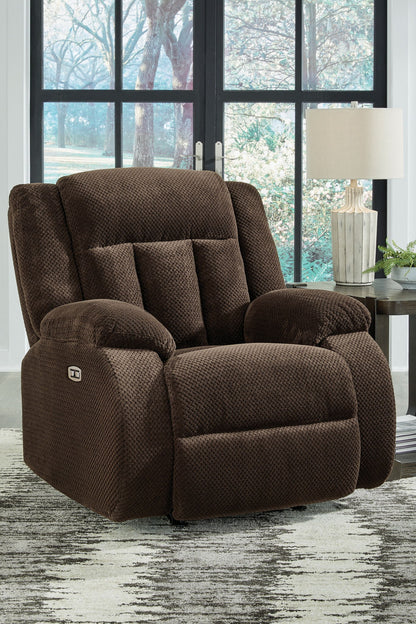 Free Wake - Power Rocker Recliner - Chocolate