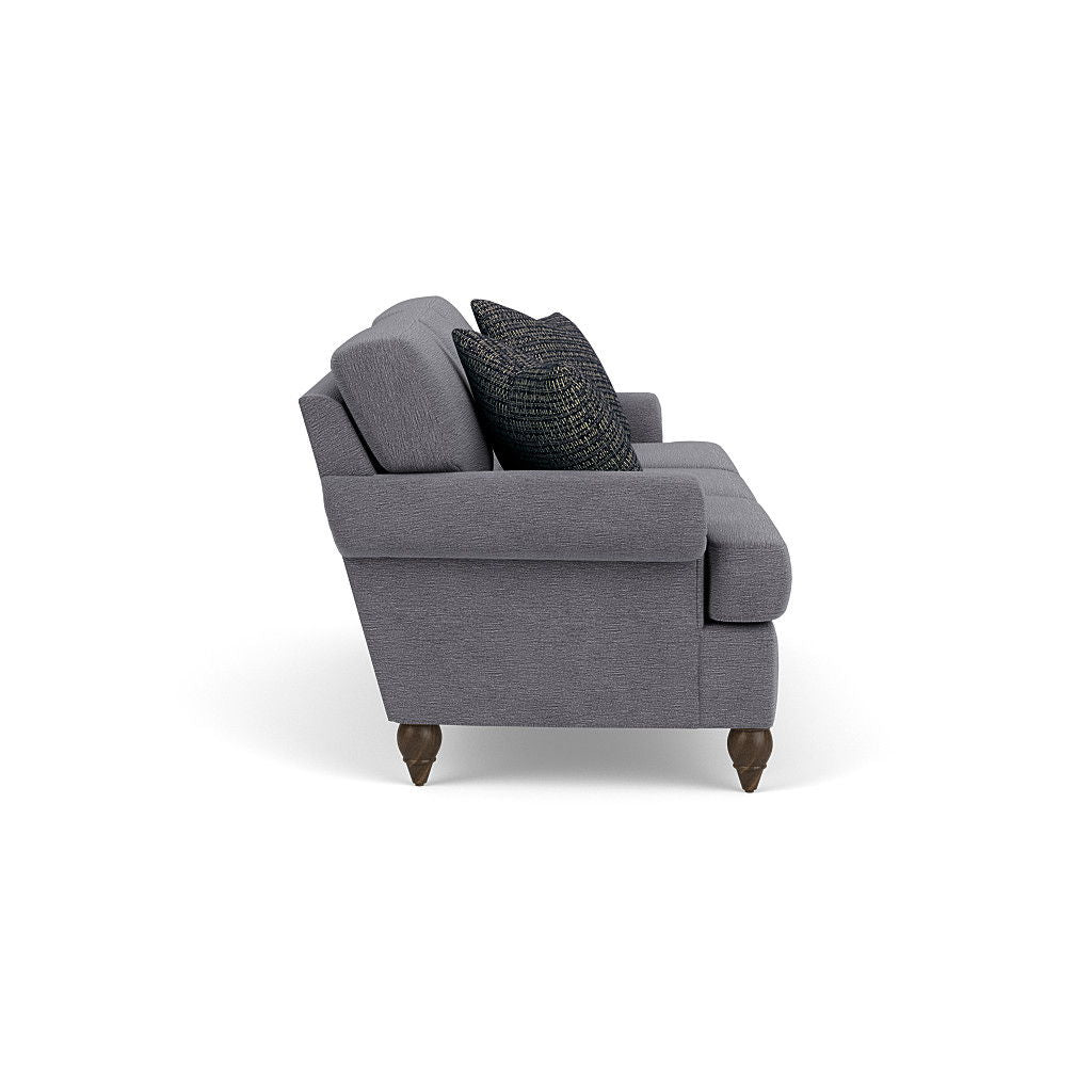 Moxy - Fabric Sofa, T-Shaped Seat Cushion, Rolled Arms